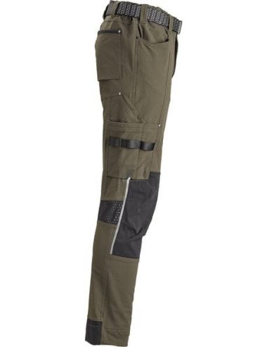 Pantaloni Kramp 4 Way Stretch măslinii – unisex, mărime L