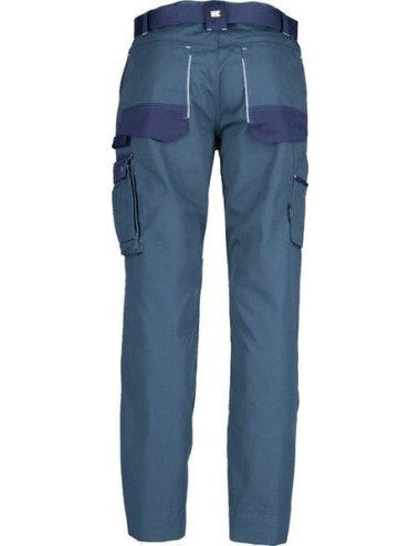 Pantaloni de lucru unisex Kramp verde/albastru - 4XL