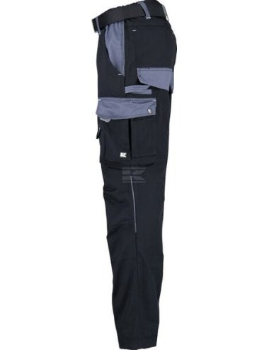 Pantaloni de lucru unisex Kramp negru/gri - mărimea L
