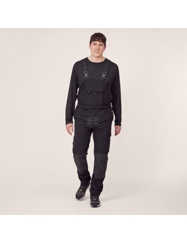 Salopetă unisex Kramp 4 Way Stretch negru - L