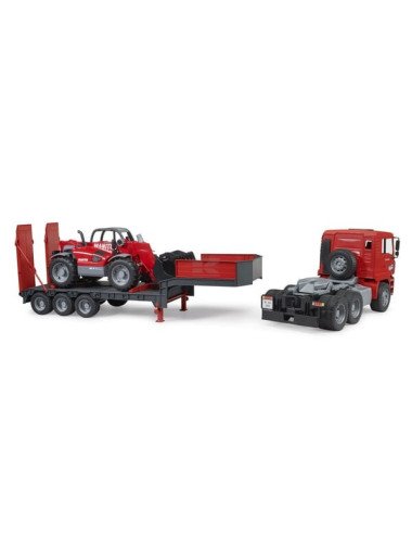 Camion Bruder MAN TGA cu încărcător Manitou MLT 633 1:16