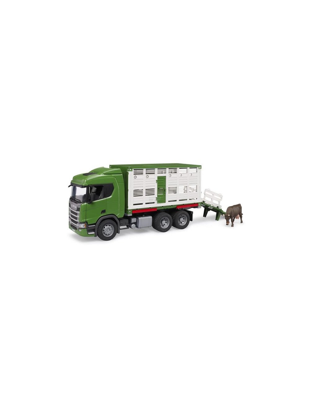 Camion pentru transportul vitelor Scania Super 560R Bruder, scară 1:16
