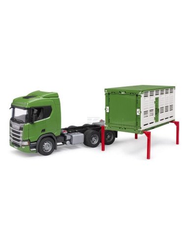 Camion Bruder Scania Super 560R transport animale 1:16 – jucărie