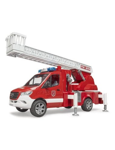 Mașină de pompieri MB Sprinter Bruder 1:16 cu scară și pompă de apă