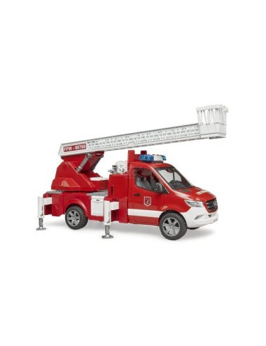 Mașină de pompieri MB Sprinter Bruder 1:16 cu scară și pompă de apă