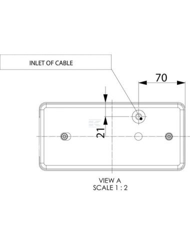 Lampă spate GoPart, dreapta, pentru remorcă