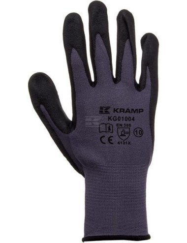 Mănuși de lucru Kramp Protect 1.004 10/XL gri