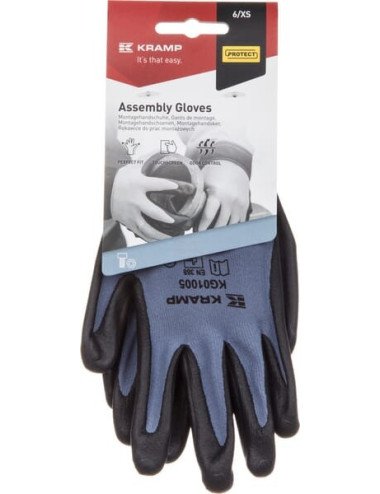 Mănuși de lucru Kramp Protect 1.005 10/XL albastru