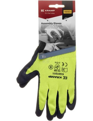 Mănuși de lucru Kramp Protect 1.011 10/XL galben
