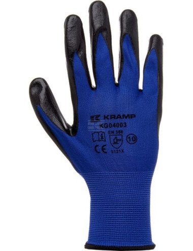 Mănuși de lucru Kramp Protect 4.003 10/XL nitril și nailon