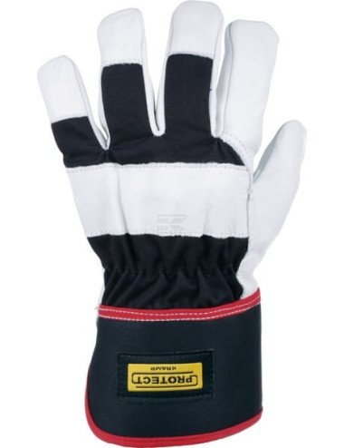 Mănuși de iarnă Kramp Protect 6.003 10/XL piele naturală și polar