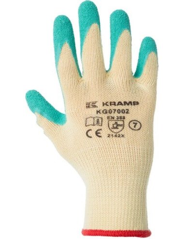 Mănuși de grădină Kramp Protect 7.002 10/XL latex și bumbac