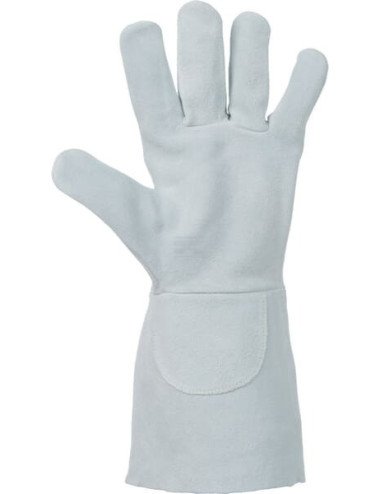 Mănuși de lucru Kramp Protect 8.002 10/XL piele gri sudură