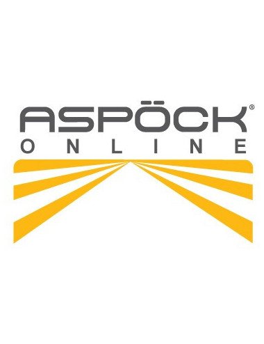 Sticlă lampă gabarit Aspock 12V dreptunghiulară, albă pentru remorcă