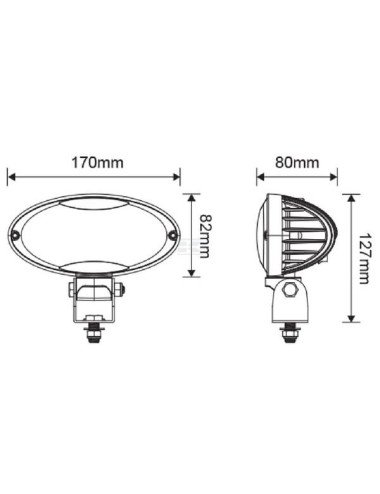 Proiector / far de lucru LED 40W 3500LM, tip flood| Agrotrac