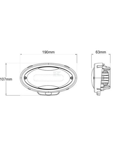 Proiector / far de lucru LED 40W 3500LM, tip flood| Agrotrac