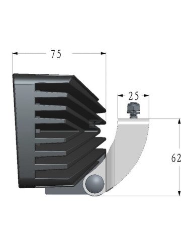 Proiector / far de lucru LED 40W 4000LM, tip flood