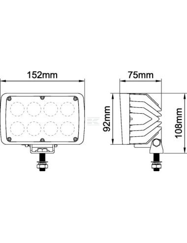 Proiector / far de lucru LED 40W 4000LM, tip flood