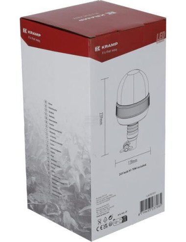 Girofar 12V 55W rotativ flexibil