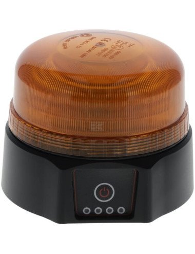 Girofar LED 12V/24V LA20091 cu acumulator ți telecomandă, prindere pe plafon