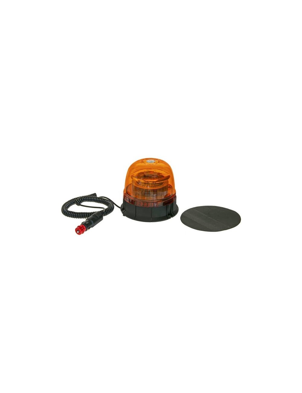 Girofar LED 12V/24V LA20022 cu magnet și alimentare la priză