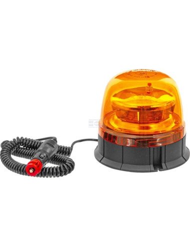 Girofar LED 12V/24V LA20026 cu magnet și alimentare la priză