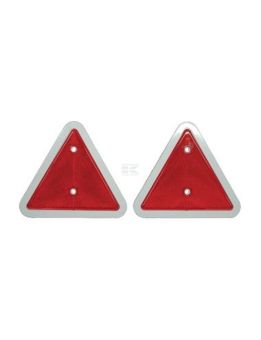 Set 2 triunghiuri reflectorizante roșii TOR4551