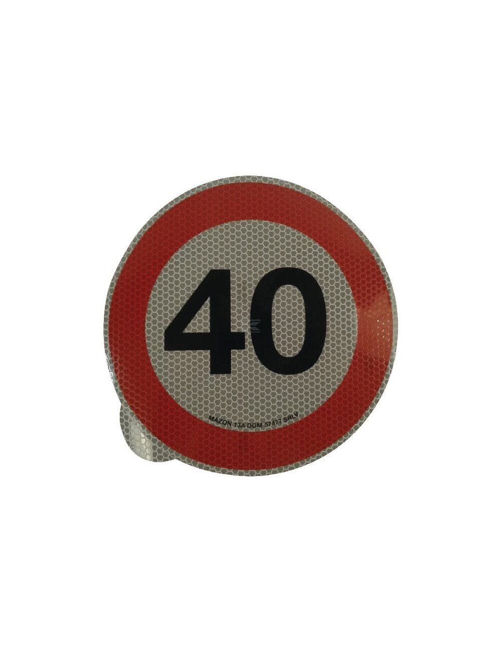 Indicator autocolant Mazon limită viteză 40km/h WB7940IT
