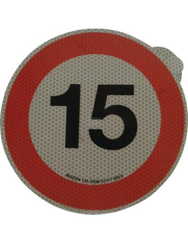 Indicator autocolant Mazon limită viteză 15km/h WB7915IT
