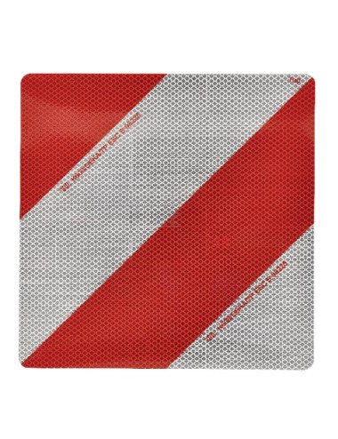 Panou reflectorizant autocolant Mazon roșu/alb WB51050