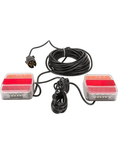 Set lămpi LED GoPart spate cu prindere pe magnet și cablu de 12m