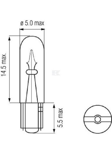 Bec W1.2W 12V / 1.2W