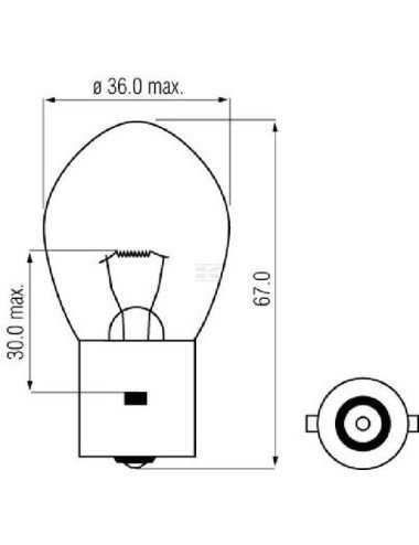 Bec 12V 35W B11 BA20S