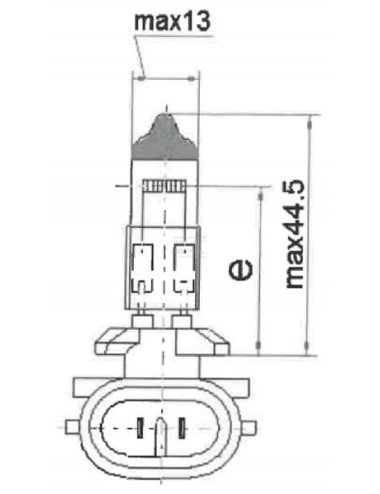 Bec Philips 12V 27W H27W/2