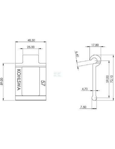 Za lanț remorcă gunoi B57 Kohlswa