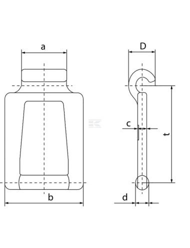 Za lanț remorcă gunoi HF78.5 Rubig