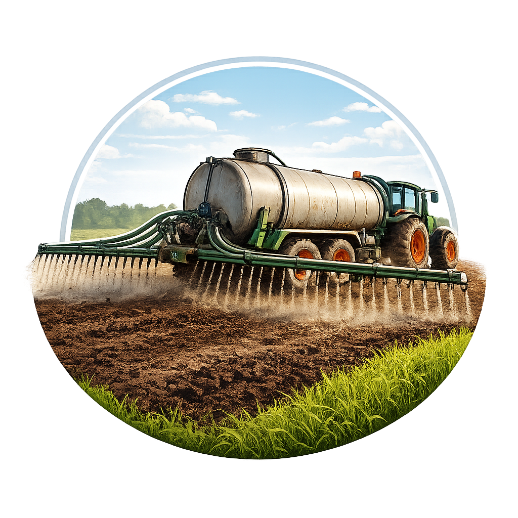 Piese mașini împrăștiat îngrașăminte natural